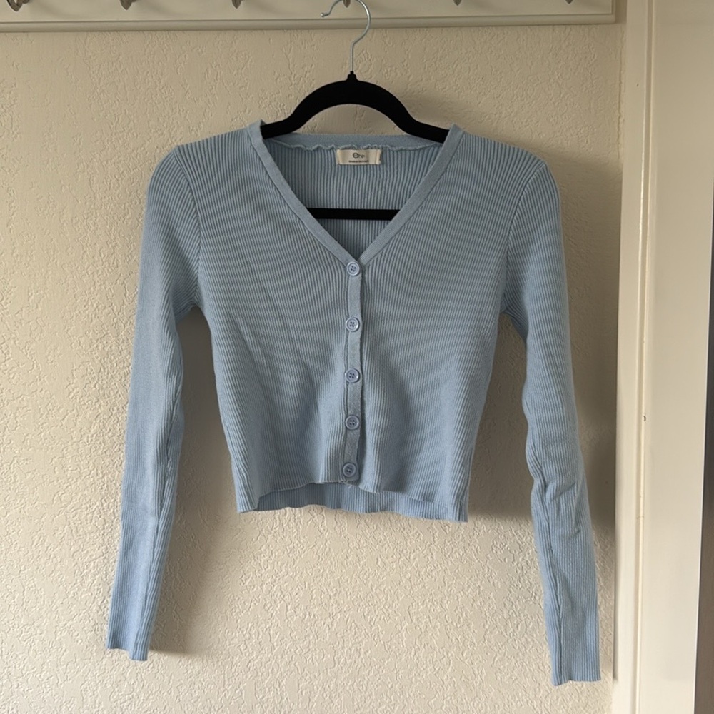 YesStyle Blue Button Cardigan (One Size)